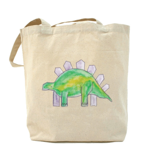 Сумка шоппер с принтом Динозавр