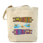 Холщовая сумка шоппер коты