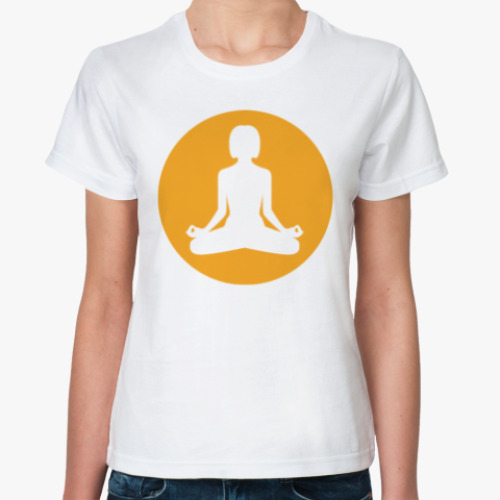 Классическая футболка Yoga Girl