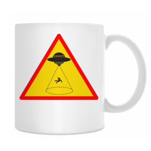 Кружка с принтом НЛО