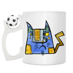 Кружка с футбольным мячиком