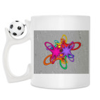 Кружка с футбольным мячиком