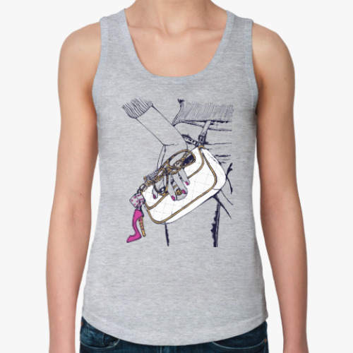 Женская майка с принтом Попа