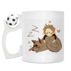 Кружка с футбольным мячиком