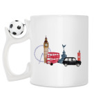 Кружка с футбольным мячиком