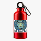 Металлическая бутылка 400 мл UV-DTF