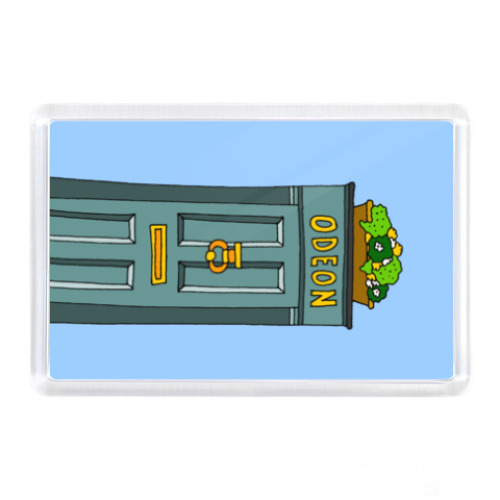 Магнит с принтом Ретро