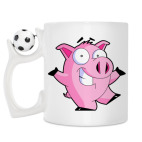 Кружка с футбольным мячиком