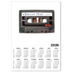 Календарь A2 2026, белый  Depeche Mode