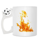 Кружка с футбольным мячиком