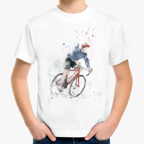 Детская футболка Я люблю свой велосипед