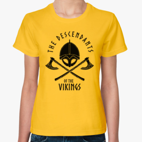 Женская футболка Викинги