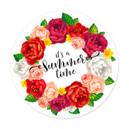 Виниловые наклейки с принтом It's a Summer time!