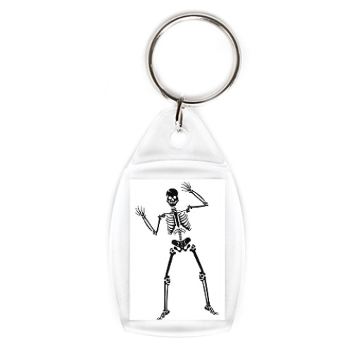 Брелок с принтом Превед скелед