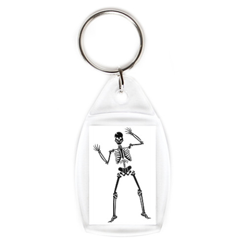 Брелок с принтом Превед скелед
