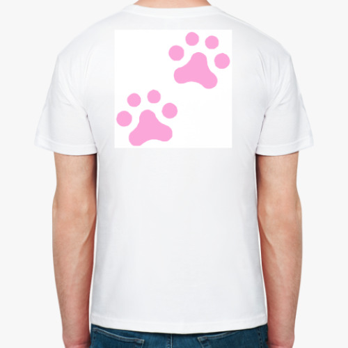 Футболка с принтом лапки