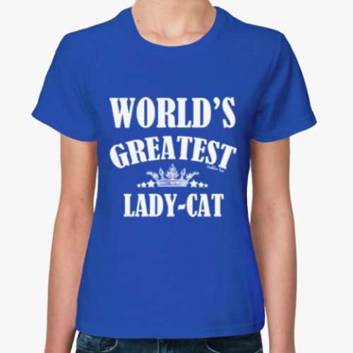 Женская футболка с принтом Лучшая в мире Кошка