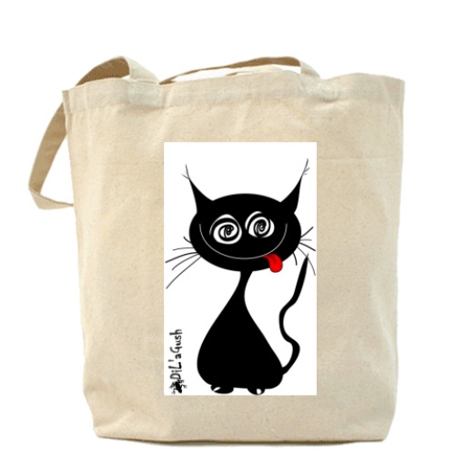 Сумка шоппер с принтом 'Кошмяк'