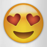 Emoji Смайл: Влюбленный