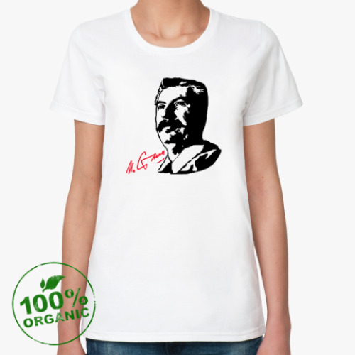 Женская футболка из органик-хлопка Сталин