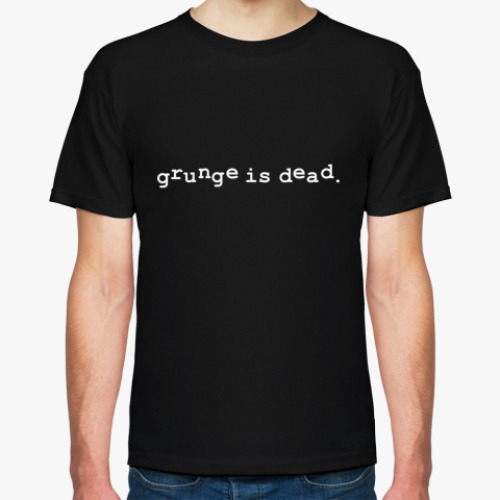 Футболка с принтом grunge is dead