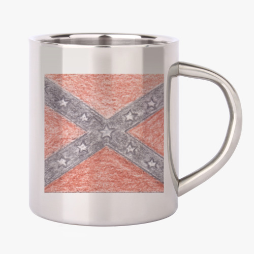 Кружка металлическая с принтом Конфедерация