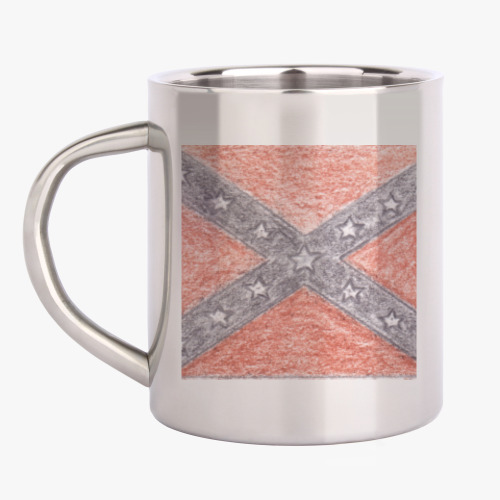 Кружка металлическая с принтом Конфедерация