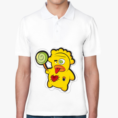 Рубашка поло с принтом Монстрик