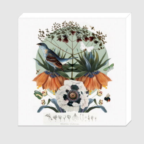 Холст с принтом Голубая сеча