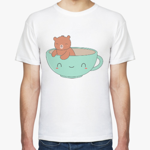 Футболка с принтом Медведь