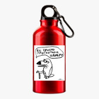 Металлическая бутылка 400 мл UV-DTF