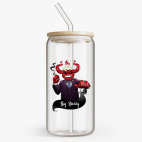 Банка с бамбуковой крышкой