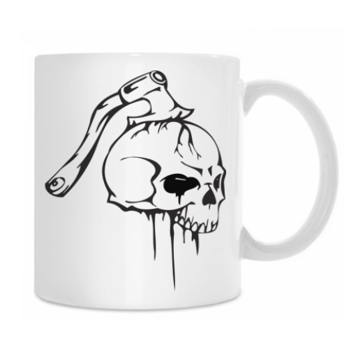 Кружка с принтом Череп