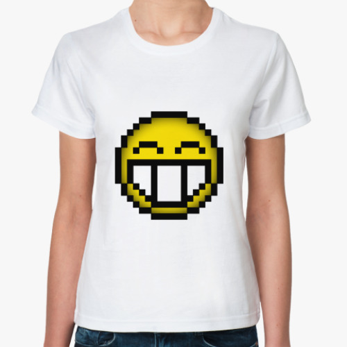 Классическая футболка с принтом LOL