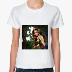 Женская футболка, белая