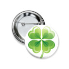 Значок 37 мм Клевер