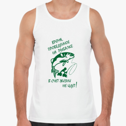 Майка с принтом Рыбалка