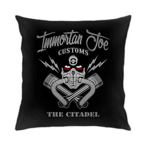 Подушка с принтом Immortant Joe customs