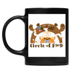 Кружка цветная UV-DTF