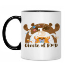 Кружка двухцветная