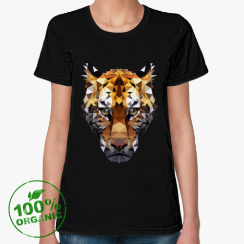 Женская футболка из органик-хлопка Тигр / Tiger