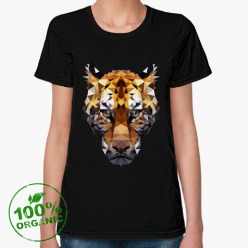 Женская футболка из органик-хлопка Тигр / Tiger
