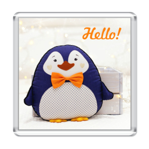 Магнит с принтом Пингвиненок