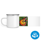 Кружка металлическая белая (круговая запечатка)