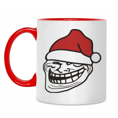 Кружка Новогодний Trollface