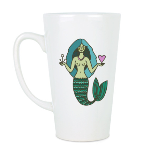 Чашка Латте Русалка/Mermaid