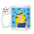 Кружка с футбольным мячиком