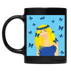 Кружка цветная UV-DTF