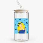 Банка с бамбуковой крышкой