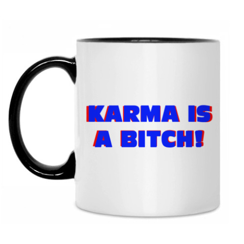 Кружка с принтом Karma
